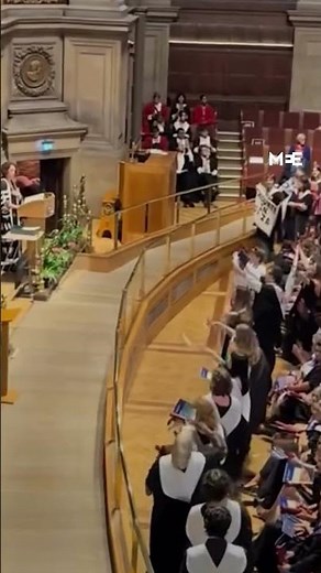 University of Edinburgh students walk out of graduation ceremony in protest against Israeli ties