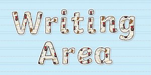 Writing Area Display Lettering