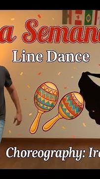Cumbia Semana Line Dance with Song Subtitles
