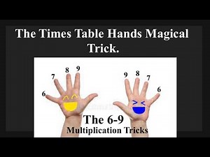 The 6, 7, 8 &9 times table using your fingers.