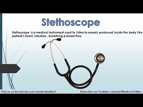 Stethoscope basic anatomy and usage