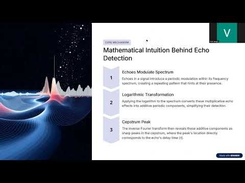 Cepstrum Analysis:echo detectiom