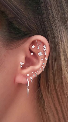 Ear Piercing Ideas: Stacked and Stunning Inspiration
