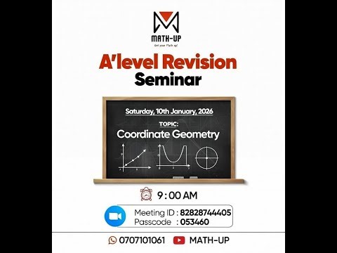 Math-up Coordinate Geometry Seminar Jan 2026