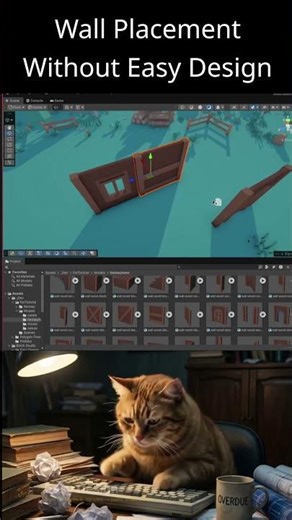 Stop Placing Walls One by One in Unity 🧱 #shorts