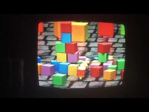 Sesame Street Big Bird Block Tower Crash Elmo Zoe Visits Train 1999