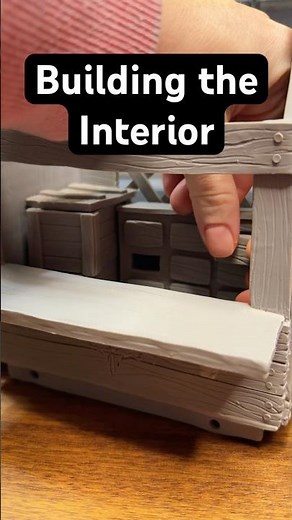Building the interior of the merchant cart #classicminiature