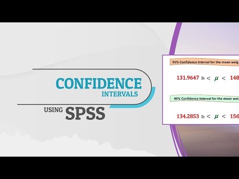 SPSS Updated Tutorial: How to create Confidence Intervals