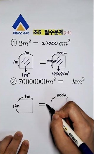 헷갈리는 면적단위환산!이걸로 정리끝!(제곱킬로미터,제곱미터,제곱센티미터)