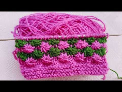 सुंदर दो रंग स्वेटर डिजाइन | New Two Color Knitting Pattern 2026