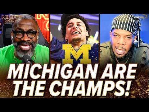 Unc & Iso Joe REACT to Michigan CROWNED CHAMPS beating UConn to win the TITLE! | Nightcap