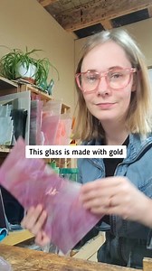 Did you know vivid pink stained glass is made with gold? There are other colours that have traditionally been made with gold as well, but without gold and lead, Oceanside isn't able to replicate the bright pinks you see in my work. | Glimpse Glass