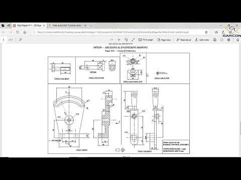 2014 CSEC TECHNICAL DRAWING (ENGINEERING DRAWING) PAPER 2 - AUTO-CAD (QUESTION 2 EXPLAINED)
