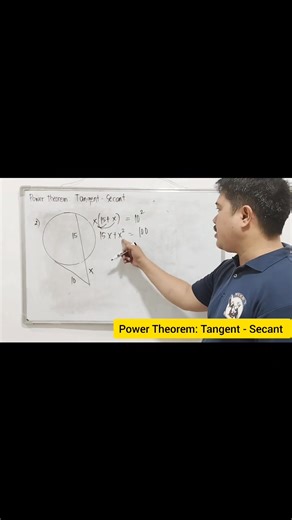 1.8K views | Power Theorem: Tangent - Secant #math #teacher #education #fblifestyle Part 8 | Moises Carlos | Facebook