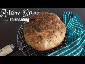 No Knead Homemade Bread So Easy ANYONE can make | No Knead Artisan Bread | Simple Bread No Kneading