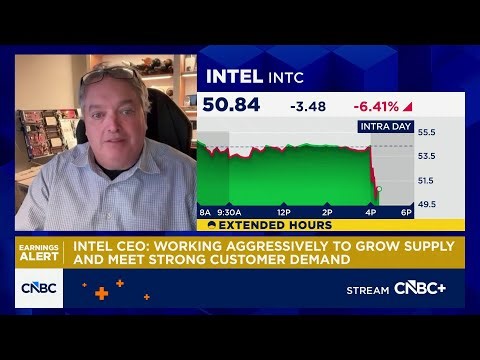 Intel shares fall sharply following Q4 results