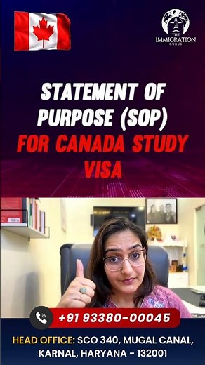 Statement of Purpose for CANADA STUDY VISA 2026 | SOP to Study in Canada | Canada Immigration #short