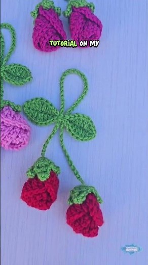 Quick & Easy Crochet Rose Bag Charm for Beginners! 🌸 #crochettutorial #craftinghappiness
