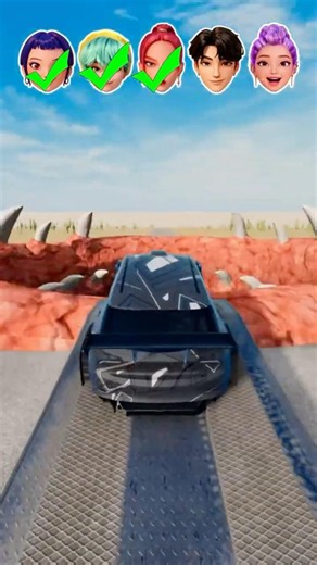K-POP DEMON in BeamNG Drive 😈🔥 | Crazy Crashes & Funny Moments #gaming #shorts
