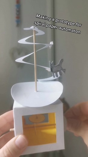 Creating a Spiral Paper Automaton Prototype