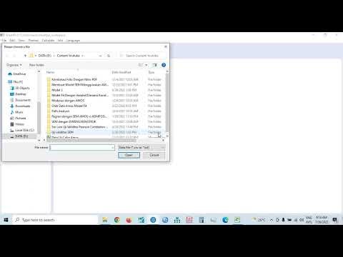 Entry Data Dari Excel Hingga Ke SmartPLS