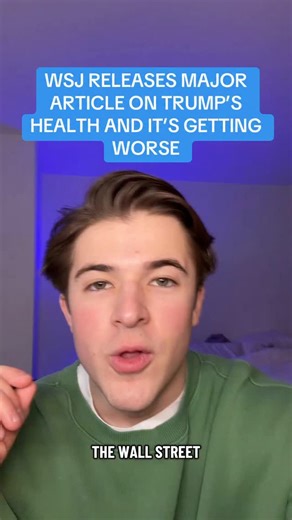Harry Sisson on Instagram: "Trump’s health is getting WORSE 01/01"