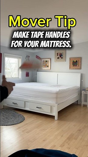 Mover Tip - Make Tape Handles for your Mattress.
