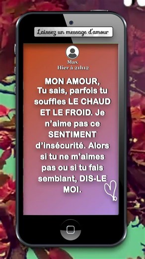 Si tu ne m'aimes pas 🖤 Poème d'amour