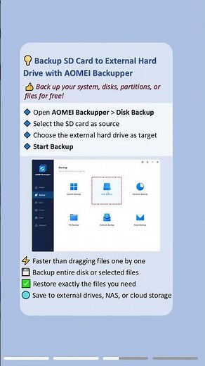 How to Backup SD Card to External Drive Quickly