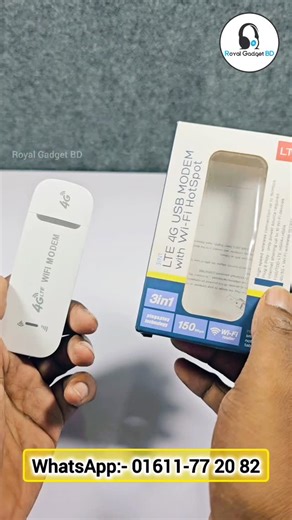 Royal Gadget BD on Instagram: "🔖 3 in 1 LTE 4G USB Modem With Wi-Fi Hotspot - Royal Gadget BD | 150 MBPS Speed | Perfect For Smartphone, Notebooks, Tablets etc. | Plug & Play Technology, Only Power Source Require | High Speed Wireless Connection up to 150 mbps | Internet Sharing Up To 10 Wi-Fi Device | FDD/TDD-LTE, HSPA+, HSPA | 4G/3G+ Wi-Fi Wireless Access"