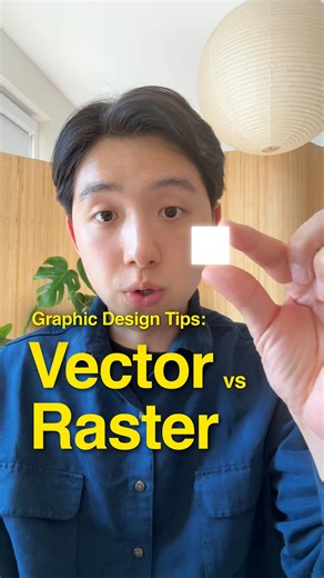 bcho on Instagram: "Graphic Design Tips: Vector vs Raster 🤩 📌 Vector graphics are made of anchor points connected by lines and curves, all defined by math. They’re infinitely scalable, which makes them ideal for logos, typography, and more. 👾 Raster graphics are made of tiny squares called pixels. They don’t always scale well, but they’re great for photo editing, adding texture, and shading. If you’re like me and design things that need to scale cleanly, try using the new vector tool from @ki