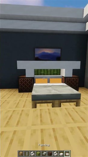 Minecraft Modern Bed 💀 #minecraft