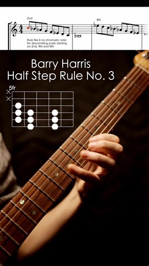 Understanding Barry Harris's Half Step Rule in Jazz