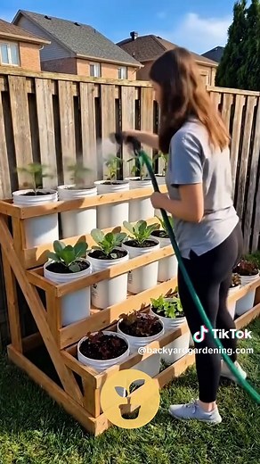 Small Space Vertical Garden for Multiple Crops