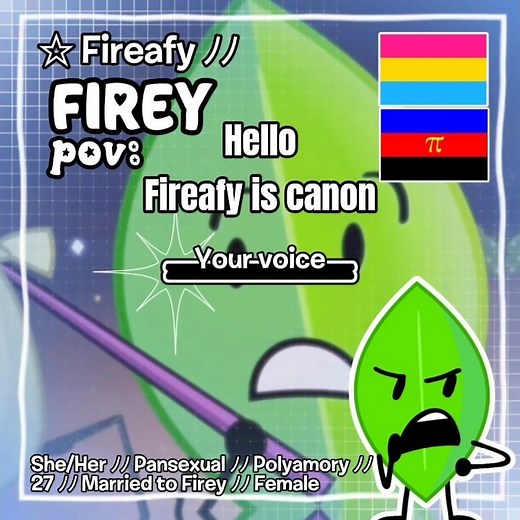 #FIREY x #LEAFY | I love Fireafy #bfdi #fireybfdi #leafybfdi #fireafy #edit #fyp