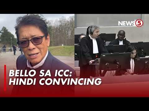Atty. Bello III, nahihinaan sa inilatag ng prosekusyon sa ICC hearing ni Digong