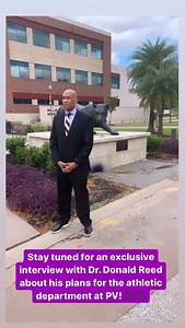 PVAMU’s new Athletic Director is officially on “The Hill”. Stay tuned for an exclusive interview about his plans for the athletic department! 💜💛🐾 #GoPanthers #PVAMU | Prairie View A&M University
