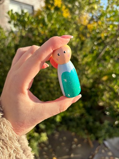 Hand Painted Princess Peg Dolls - Etsy