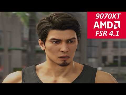 FSR 4.1 looks great in Kiwami 3 & Dark Ties! Gameplay & again FSR 4.1 appears in the game Menu