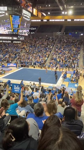 Go off, @jordanchiles! 🎉 #fyp #uclagymnastics #ucla #gymnastics