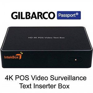 Gilbarco Passport IntekBox Text Inserter HD 4K TVI AHD CVI Coax Camera solution