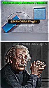 SIGMA PHYSICS 🗿🧑‍🔬 Turn Any Rectangle into a Perfect Square — Same Area Trick Explained! #physics