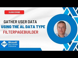 Gather user data using the AL data type FilterPageBuilder