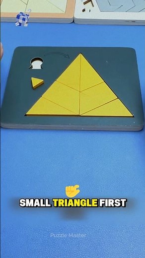 The Challenge Put the small triangle #puzzle #iq #brainteaser