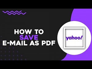 How To Save Email as PDF in Yahoo Mail (Easiest Way)