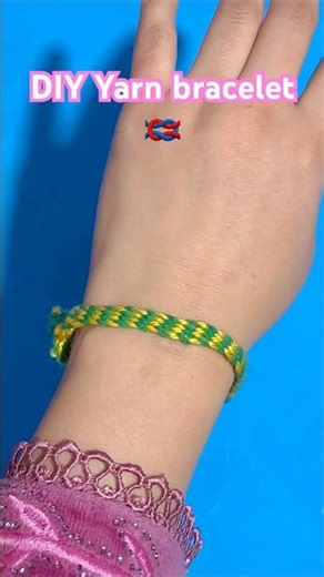 How to make yarn bracelet?🧶
