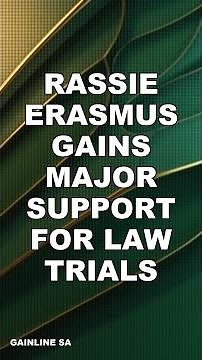 Rassie Erasmus Gains Major Support for Law Trials