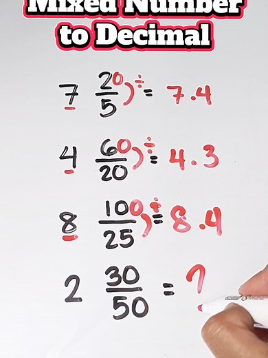 Mixed Number to Decimal Conversion Explained