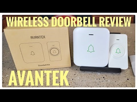 AVANTEK Wireless Doorbell Chime Battery Powered Review & How To Setup