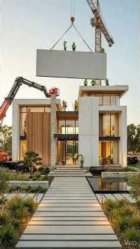 Modular House Built in Minutes | Insane Construction Timelapse